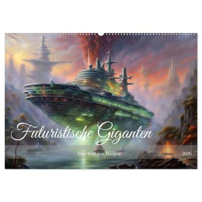 Futuristische Giganten Eine Welt von Morgen (Wandkalender 2026 DIN A2 quer), CALVENDO Monatskalender