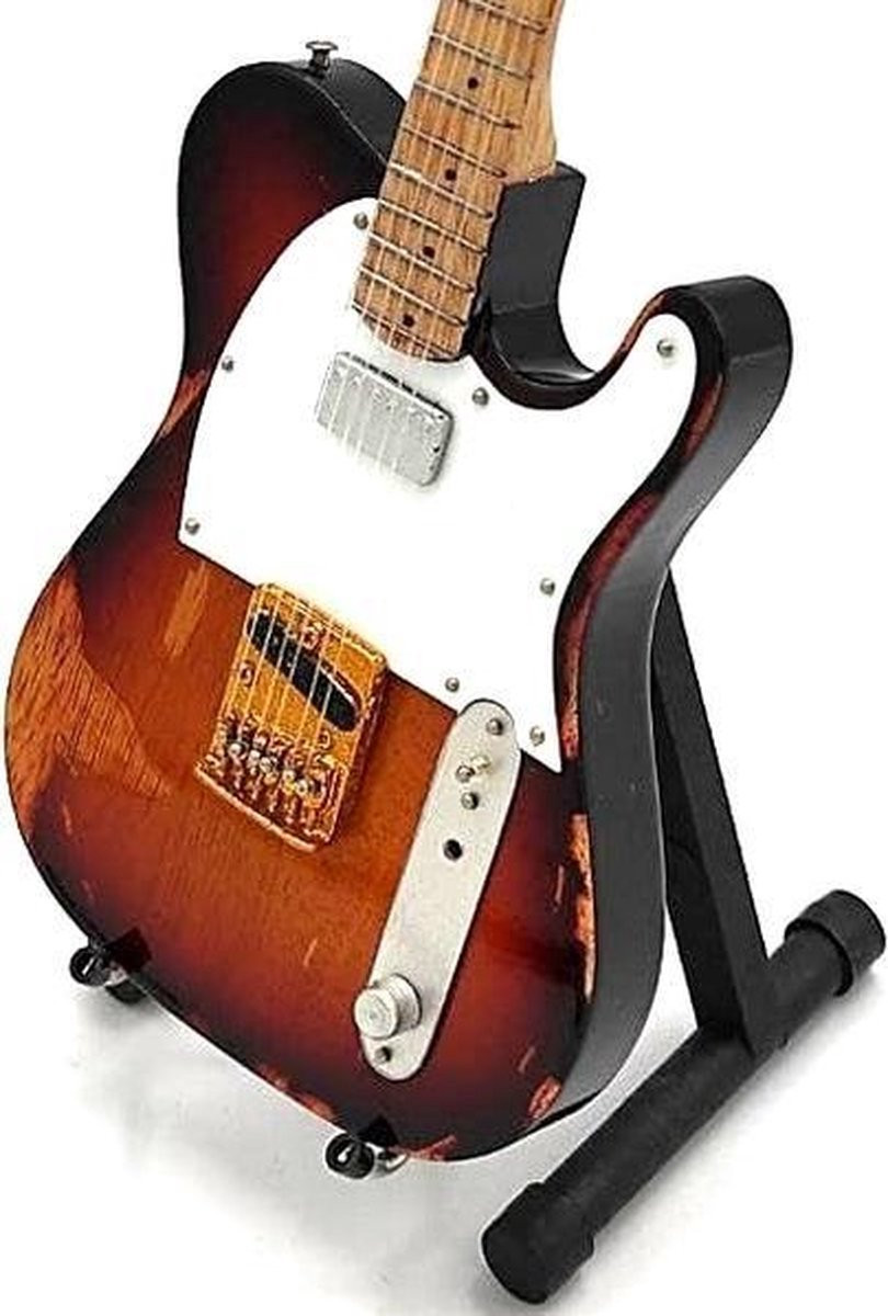 Miniatuur replica Fender Telecaster gitaar van Andy Summers van The Police