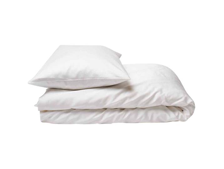 Journey Living Duvetbezug Braga snow Einfarbig Baumwolle 160 x 210 cm