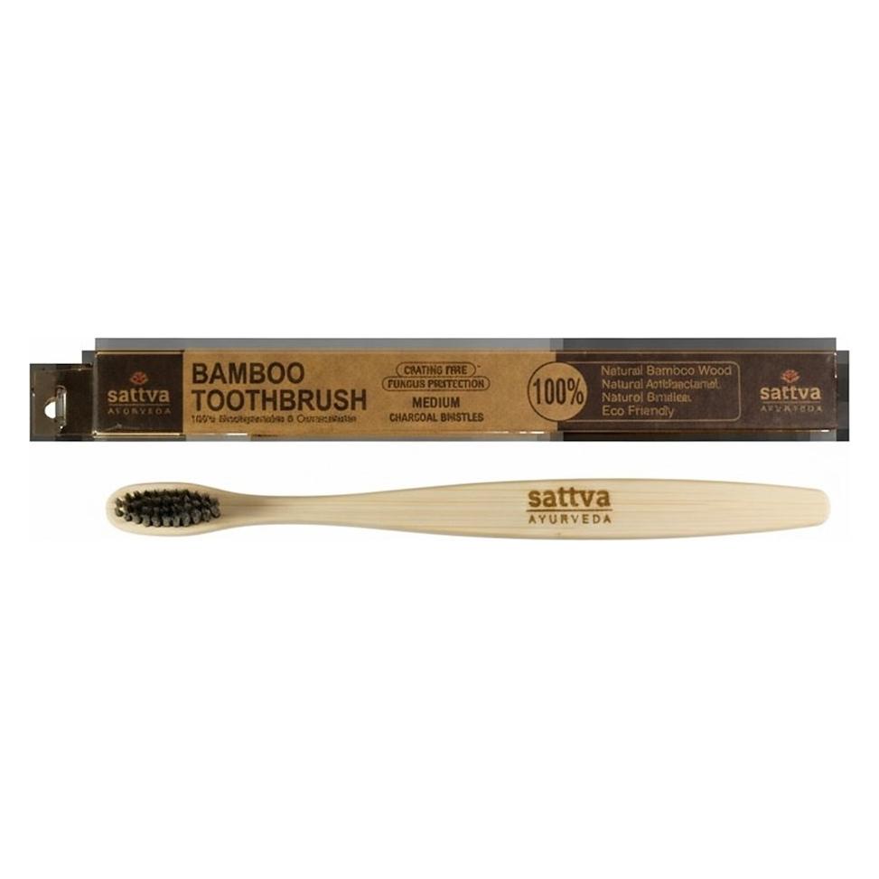 Sattva Ayurveda Bamboo Bristle Toothbrush Medium (Mittel, 1x) (33428308)