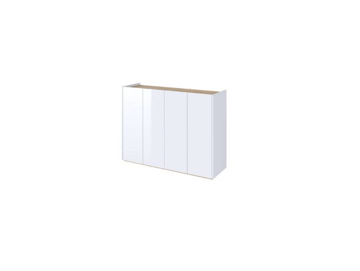 yourhouse24 Kommode EASY mit Beleuchtung EA-02 Weißglanz/Scandi Eiche