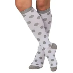 Trofe Printed Support Socks Weiß/Grau Gr 35/38 Damen