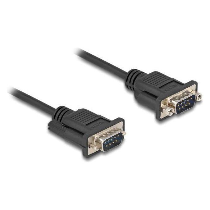 Delock Seriell Kabel RS-232 D-Sub9 Stecker zu Stecker mit sc (2 m) (88218)