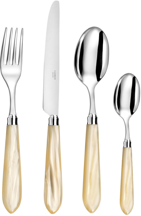 CAPDECO Owen 24 Piece Cutlery Set, Service for 6 Mother Of Pearl 24