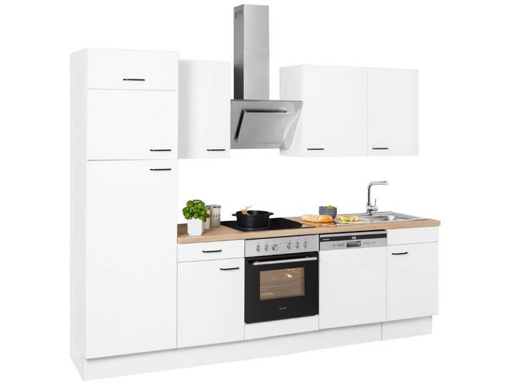 OPTIFIT Küchenzeile Elga, Premium-Küche mit Soft-Close-Funktion, Vollauszug, Breite 280 cm