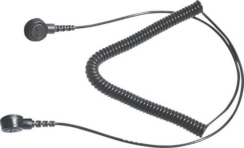 Bernstein Tools for Electronics 9-342-2 ESD-Erdungskabel 2.40m Druckknopf 3 mm, Druckknopf 10mm