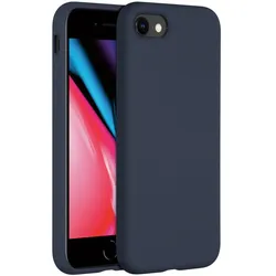Accezz Liquid Silikoncase für das Apple iPhone SE (2022 / 2020) / 8 / 7 - Dunkelblau