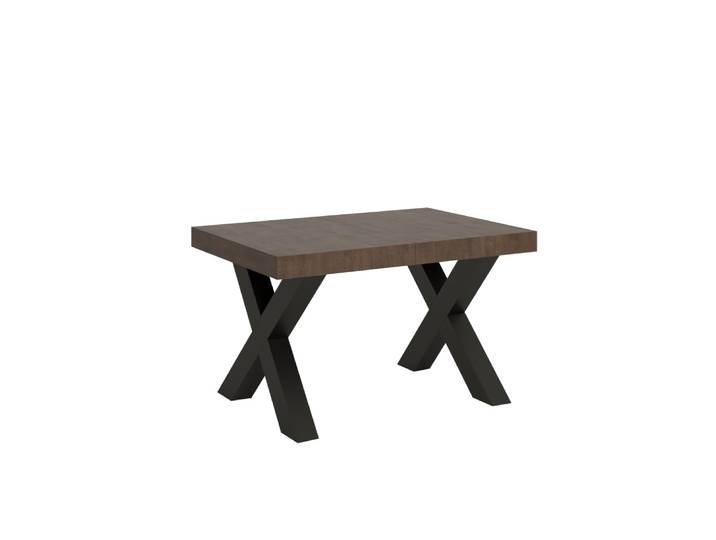 Table extensible effet bois noyer 90x130/234 cm