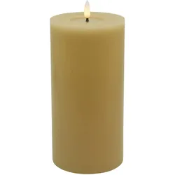 Stumpenkerze LED BASIC (DH 10x20 cm) - beige - DH 10x20 cm