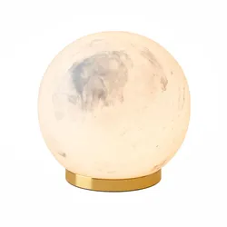 Luna wiederaufladbare LED-Tischleuchte aus Stein LUNA-TL-S-NS-LV