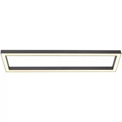 Neuhaus PURE® LED Deckenleuchte PURE Lines Square graphite Frame 110x30cm dimmbar