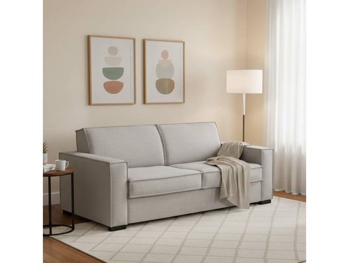 Alisa - Canapé-lit 2 places\, 180x95 cm gris\, déhoussable\, Italy