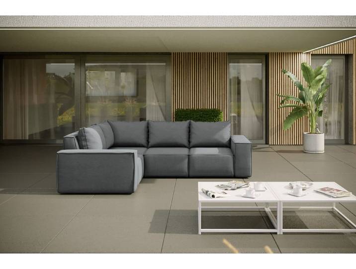 Fun Möbel Loungesofa Gartenmöbel Ecksofa GARDENT, wetterfester Stoff NXL