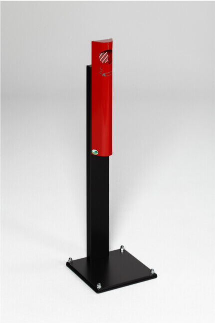 VAR Cendrier mural B 12 avec pied rouge 3,5 l (45056)