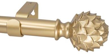 Meriville 1-Inch Diameter Single Window Treatment Curtain Rod, Artichoke