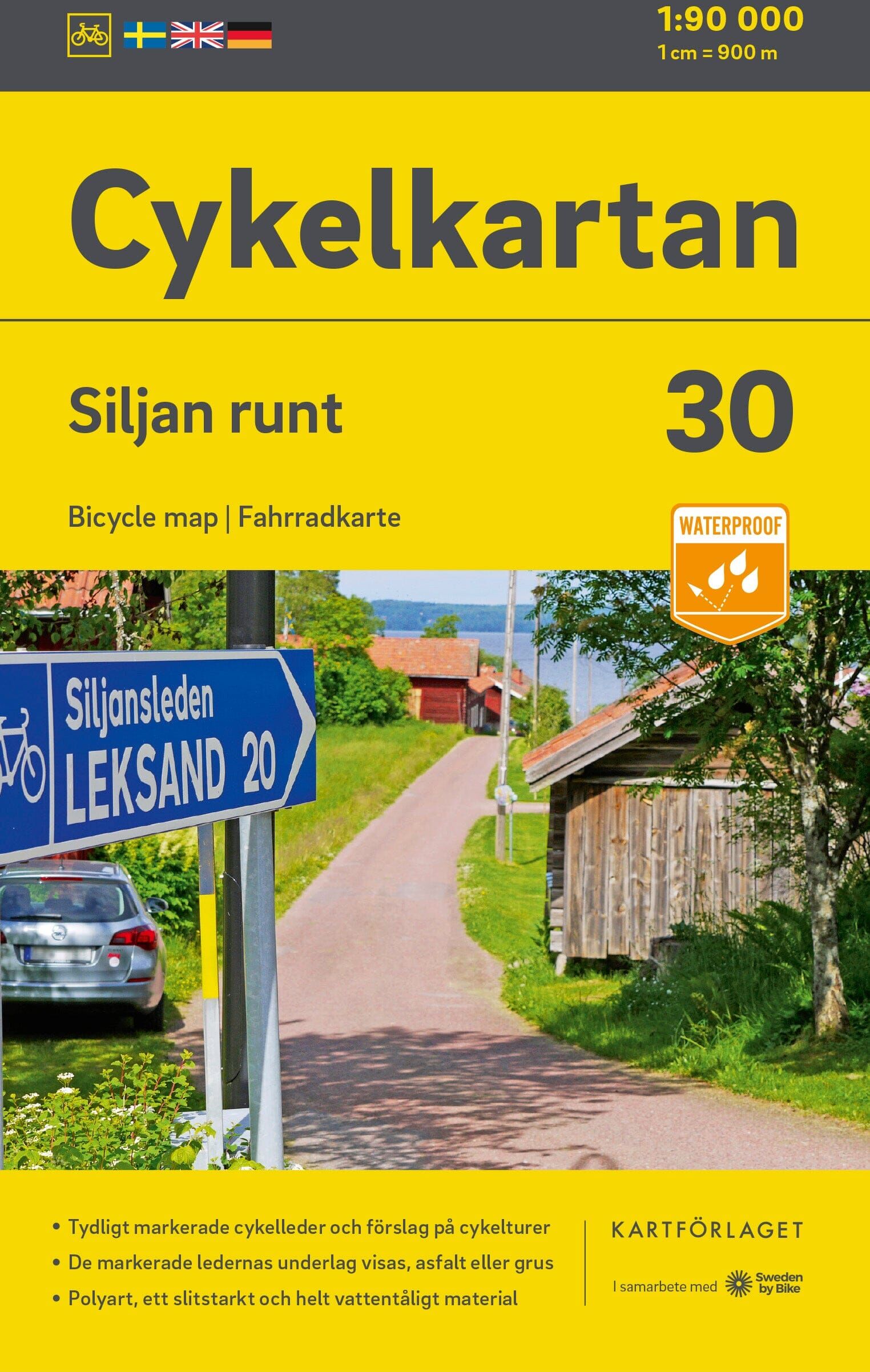 Carte cycliste n° 30 - Lac Siljan lac & environs (Suède)   Norstedts