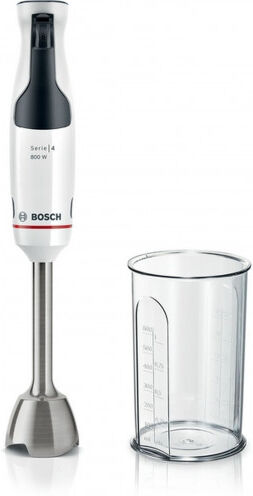 Bosch Série 4 Mixeur plongeant ErgoMaster 800 W Blanc, Anthracite MSM4W410