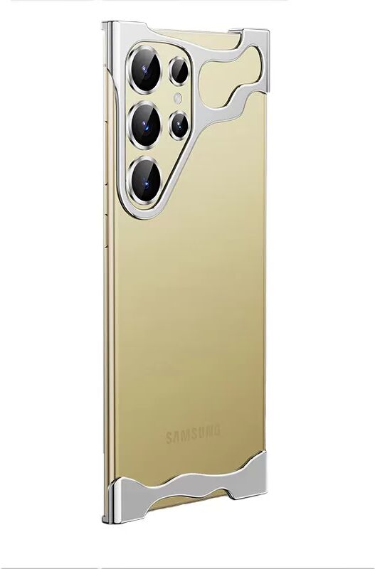 INF Einzigartiges Metallrahmengehäuse + Objektivfolie für Samsung S24 Ultra