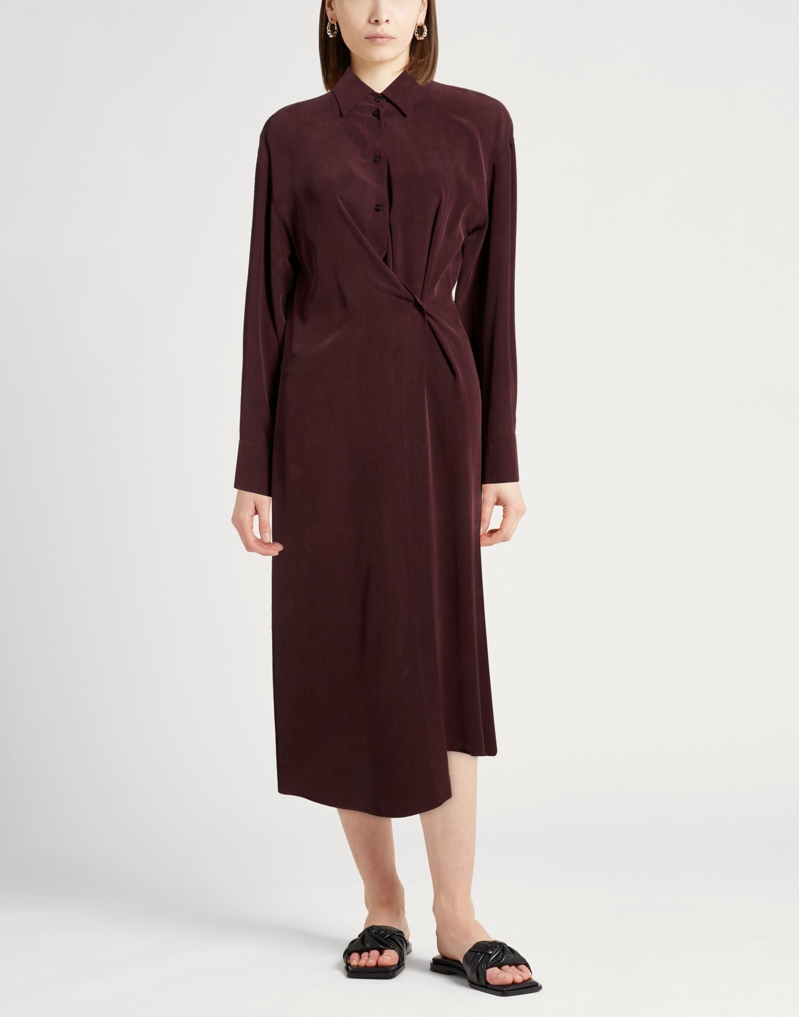 Alysi Vestido midi Mujer Ciruela 36,40,42 Mujer