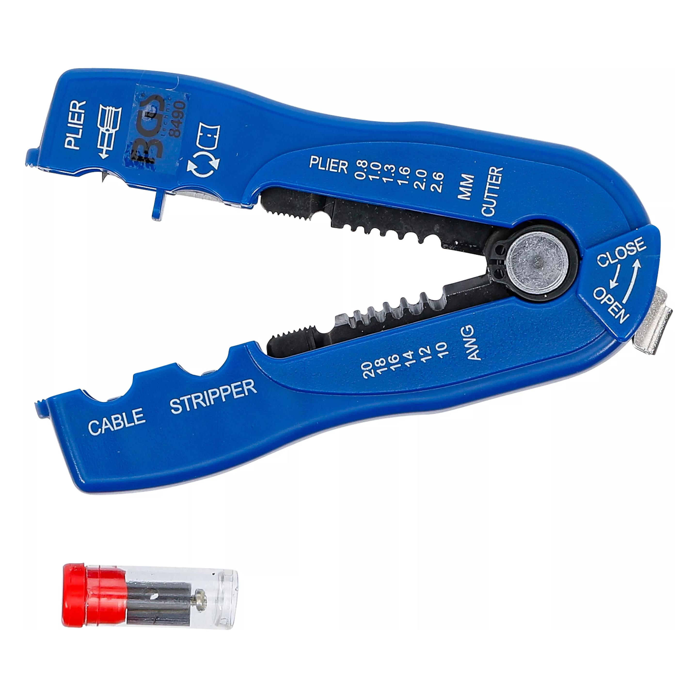 BGS Draht-/Kabel-Abisolierer "2-IN-1" 0,8 - 2,6 mm (115 mm) (8490)
