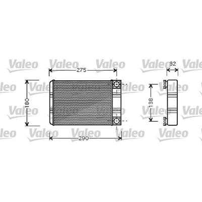 Valeo Wärmetauscher, Innenraumheizung [Hersteller-Nr. 812321] für Mercedes-Benz