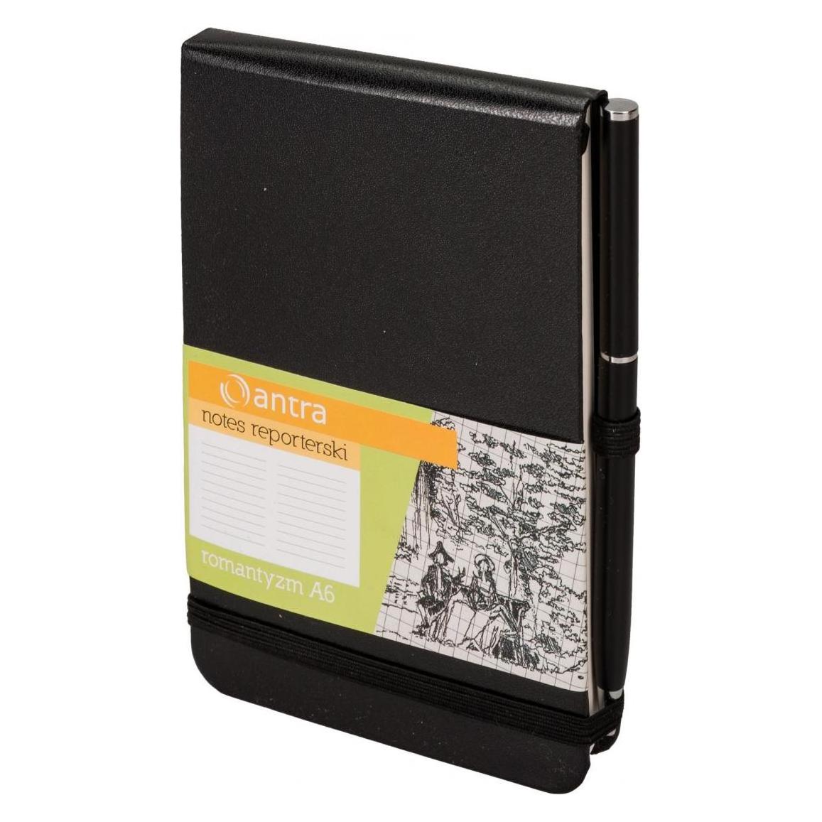 Antrax Reporter-Notizbuch A6 Linie Romantik (244383) (A6, Liniert, Harter Einband) (244383)