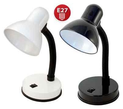 VELAMP Tafel lamp Charleston wit