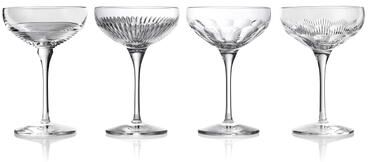 Waterford Mixology Coupe Large 9floz, Mixed Set of 4