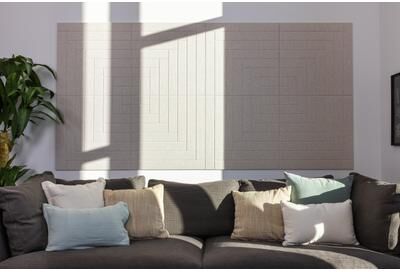 Felt Right Linear Latte   Sound Dampening Pinnable Tiles
