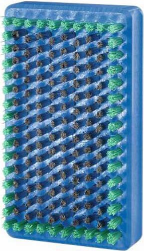 Holmenkol Basebrush met stalen handvat en microfijne borstelharen, blauw