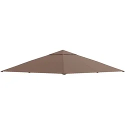 OKWISH Ersatzdach für Pavillon Polyester Kaffee 298x295 cm, mit PA-Beschichtung, UV-Schutz und 8 Entwässerungslöchern