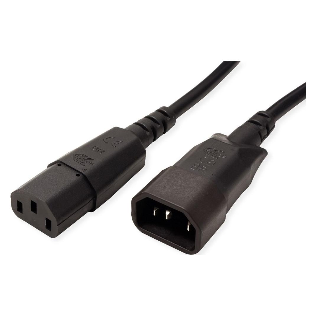 Bachmann Netzkabel, Schuko-Kaltger. schwarz 2,5m (2.50 m) (356.130IN25M)
