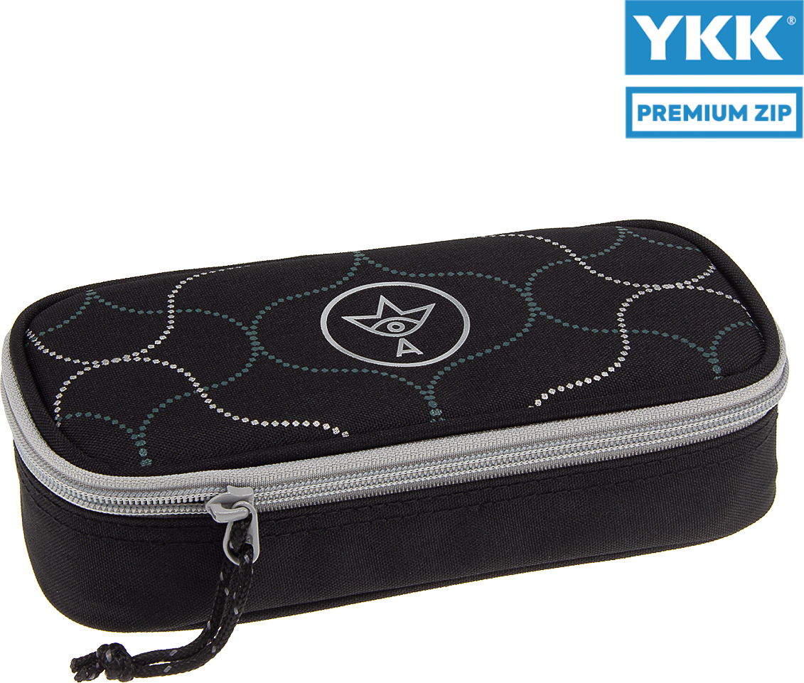 Ars Una Schlamper-Etui Black, schwarz-grau, für Jungen