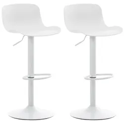 CLP 2er Set Barhocker Almada   Farbe: weiß