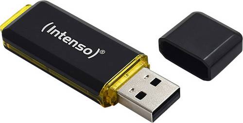 Intenso High Speed Line USB-Stick 64 GB Schwarz, Gelb 3537490 USB-A (USB 3.2 Gen 2)