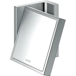 hansgrohe AXOR UNIVERSAL Rectangular Rasierspiegel, Vergrößerung 1,7-fach, neigbar, Rahmen Metall, 42649000, Farbe: Chrom