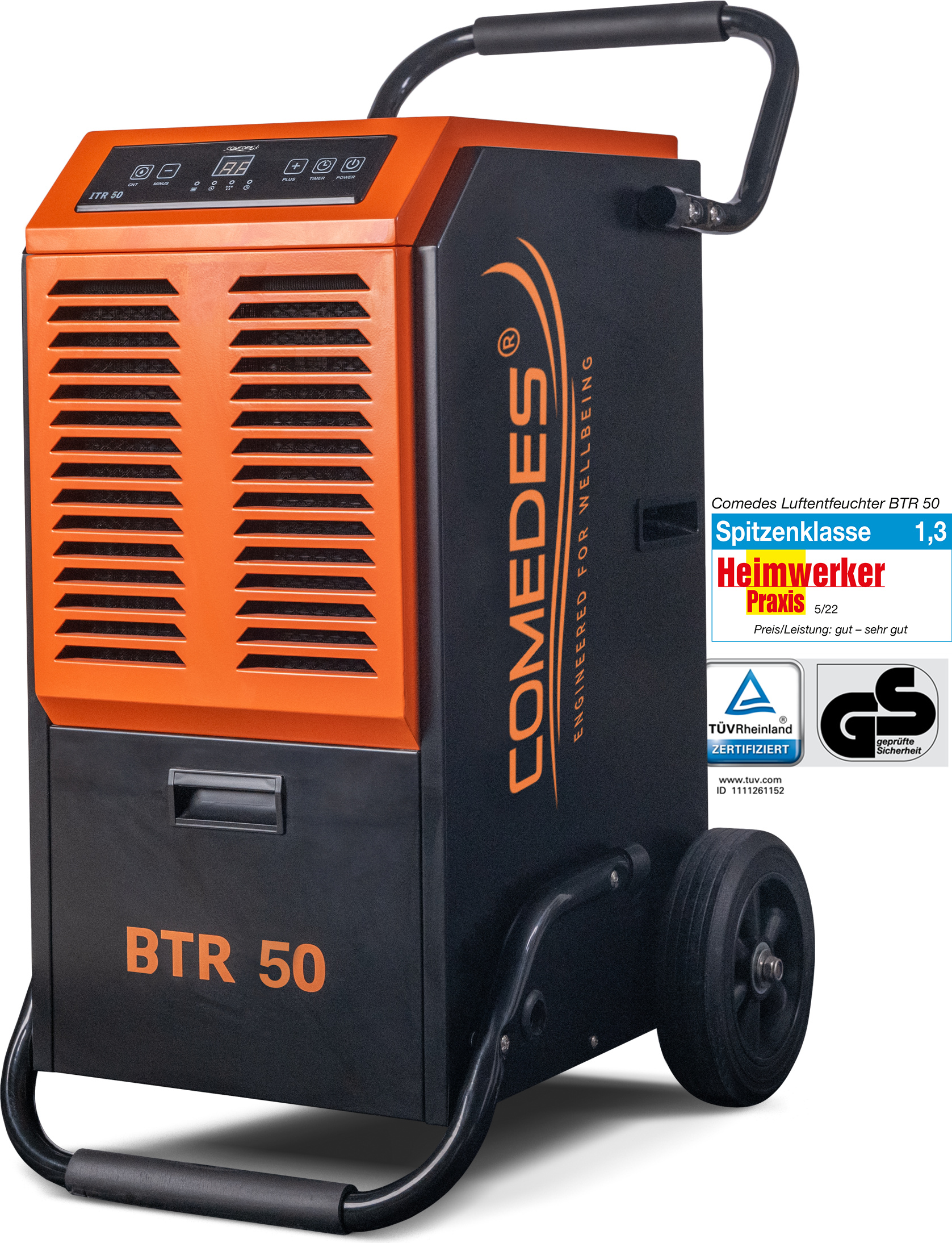 Luftentfeuchter Comedes BTR 50, 51 Liter/Tag