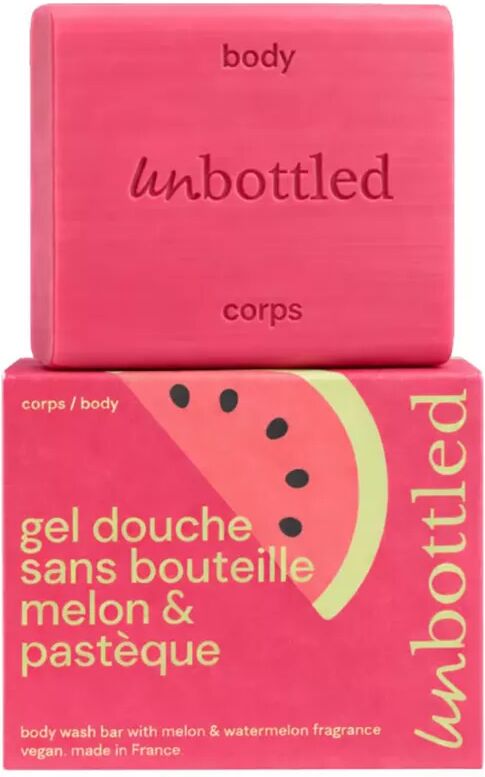 UNBOTTLED - Festes Duschgel - Melone & Wassermelone, 110 g, Fantasie