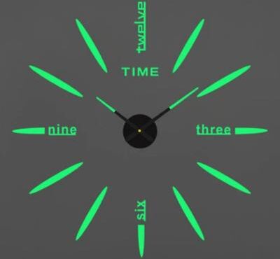 Uplift Picks Large DIY 3D Wall Clock Modern Acrylic Mirror Decor Clock 27 3d 37 Inch (90cm)