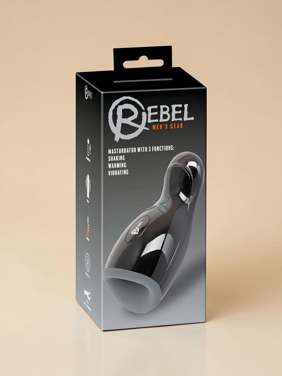 Rebel Masturbateur avec fonctions de vibration et chaleur
