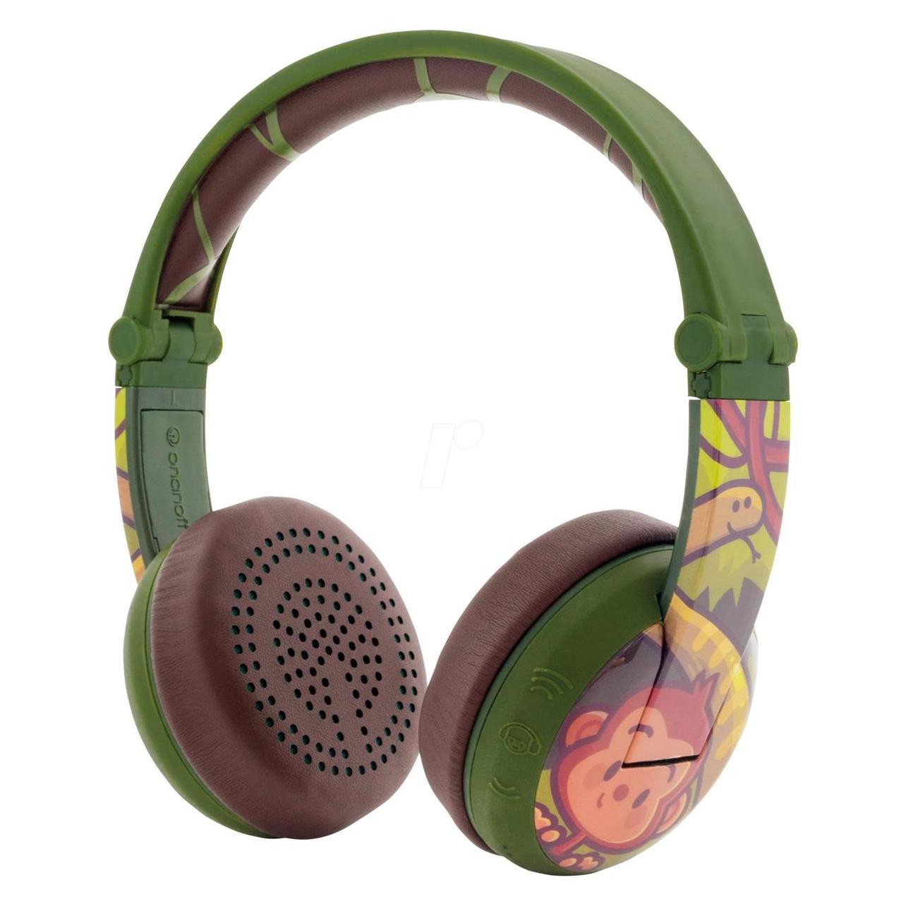 Onanoff On Ear Stereo Headset Bluetooth Kopfhörer Wave Affe (BT-BP-WV-MONKEY)