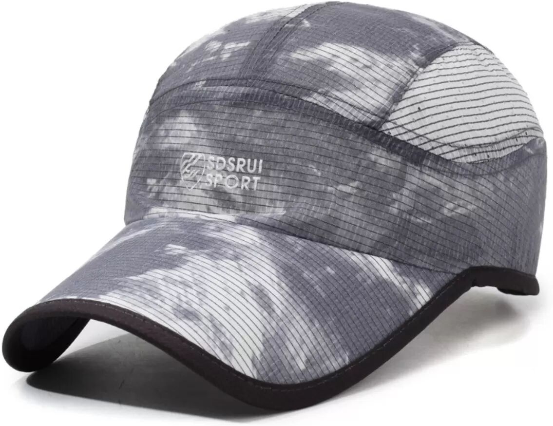 INF Schnell trocknender Polyester-Sonnenschutzhut – Schweißableitend, Atmungsaktiv, Verstellbarer Sitz für Laufen und Schwarz