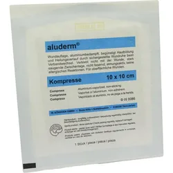 Aluderm Kompresse 10x10cm 1 ST