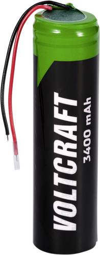 VOLTCRAFT VC-18650PCM Spezial-Akku 18650 Kabel Lithium 3.6V 3400 mAh 1St.