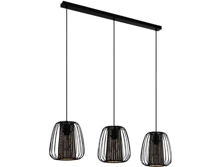 Lustre contemporain Curasao 3 Luminaires Acier Noir