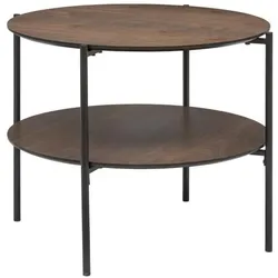 Aucune, Couchtisch + Beistelltisch, Couchtisch - GARLE - Naturholz - 60 x 60 x 40 cm (60 x 60 x 40 cm)