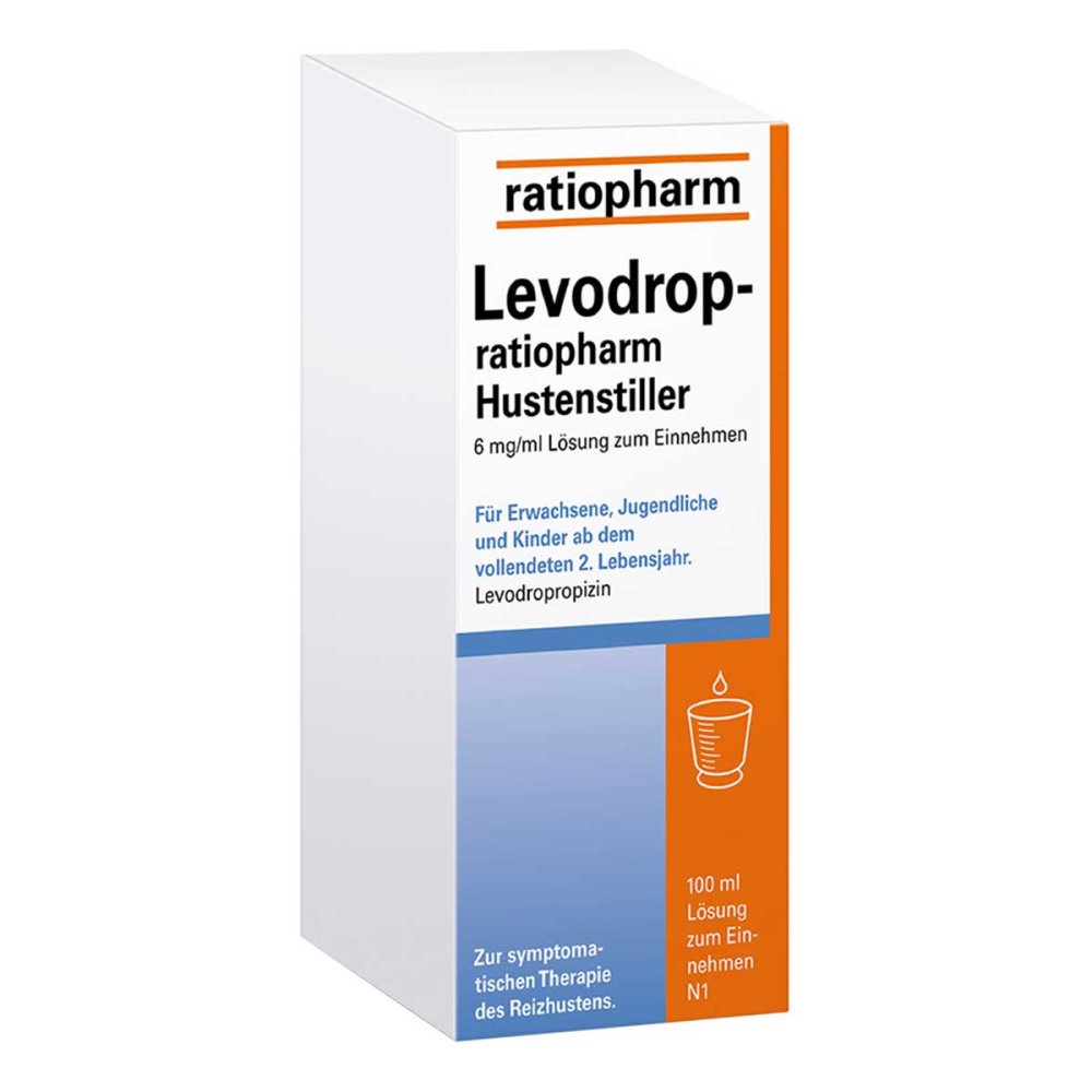 ratiopharm GmbH Levodrop-ratiopharm Hustenstiller 6 mg/ml Lösung 18379052