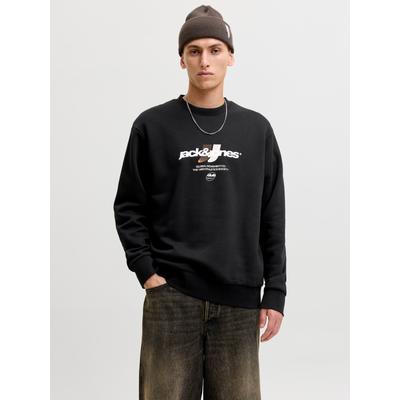 Jack & Jones "JCOCLUB BRANDING SWEAT CREW NECK", Baumwollmischung, regular fit