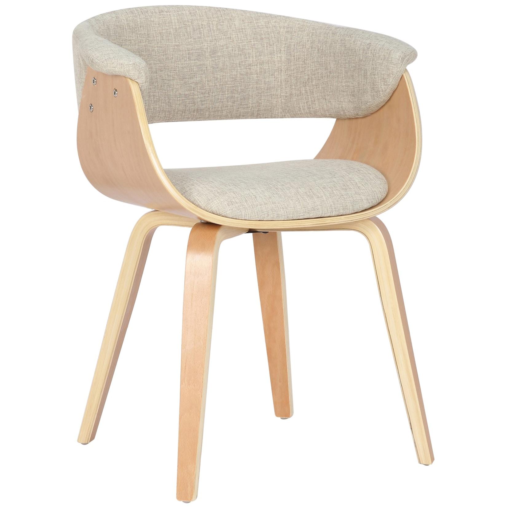 CLP Stuhl Bruce Stoff natura Farbe: creme, Gestell Farbe: natur