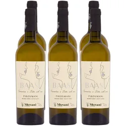 Mtevani BAASI Pirosmani Weißwein 12,0 % vol 6 x 0,75 Liter
